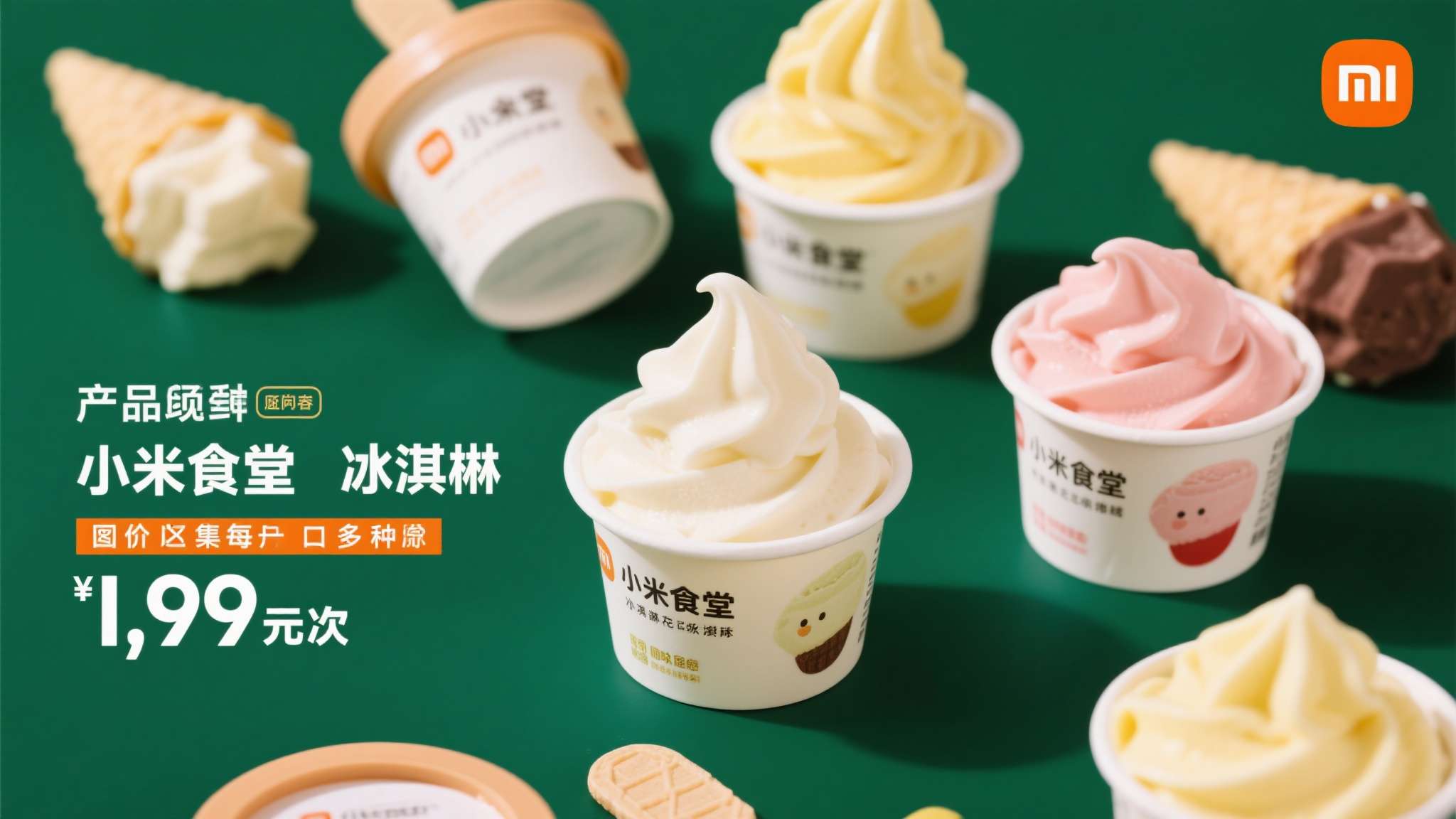 小米冰淇淋在小米科技园食堂销售 据该产品经理发布的图文内容显示,小米食堂此次推出的冰淇淋系列口味多样,定价亲民,